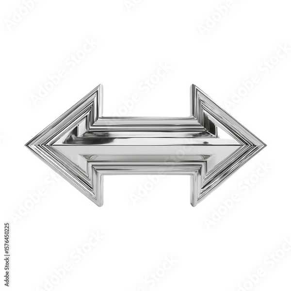 Obraz Silver arrow pointing to the right