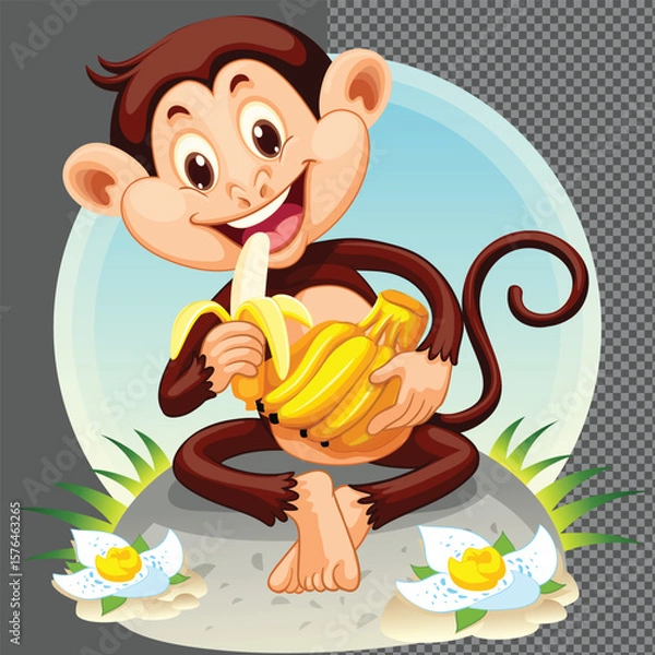 Obraz Monkey vector design