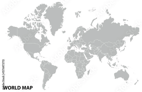 Obraz map of the world vector design