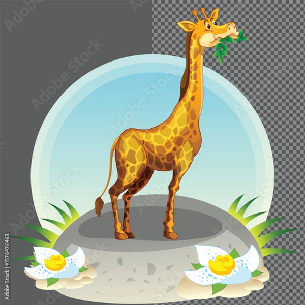 Obraz giraffe vector design