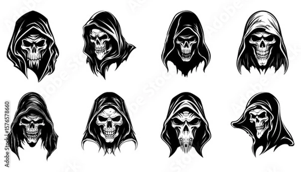 Fototapeta Grim Reaper silhouette, Vector Design
