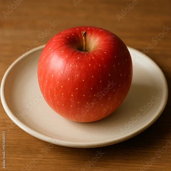 Obraz red apples on a plate