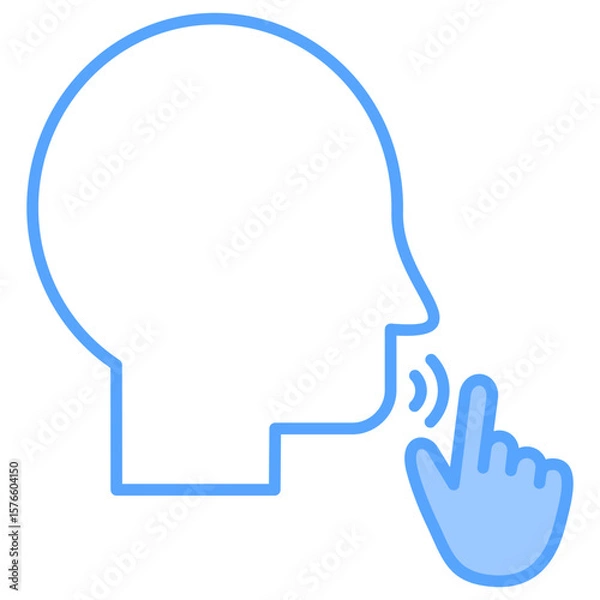 Fototapeta Whisper Blue Icon