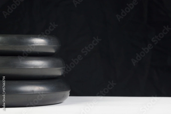 Obraz Pancakes from dumbbells