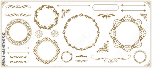 Fototapeta アンティークフレームセット