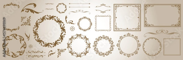 Fototapeta ゴージャスなフレームデザイン