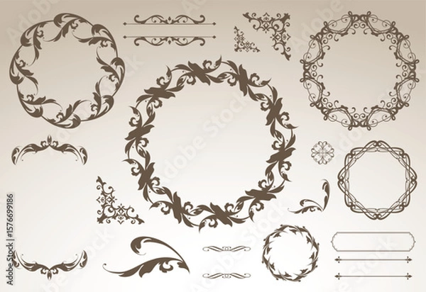 Fototapeta ゴージャスなフレームデザイン