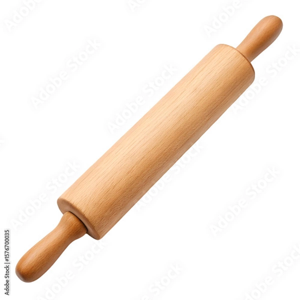 Obraz rolling pin on white background