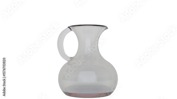 Fototapeta 3D Render a clear glass pitcher with a handle