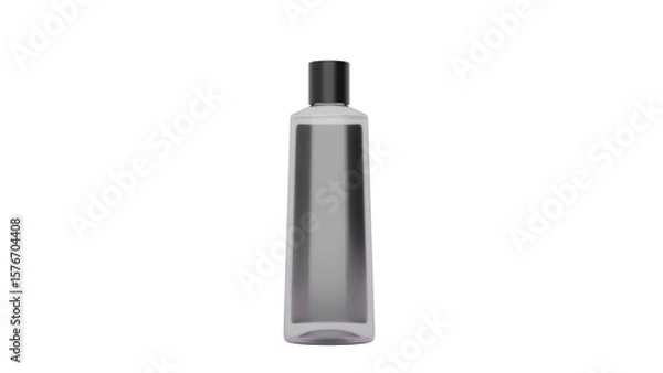 Fototapeta 3D Render a bottle of water with a black cap