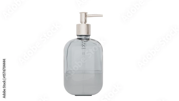 Fototapeta 3D Render a clear bottle with a liquid dispenser on it