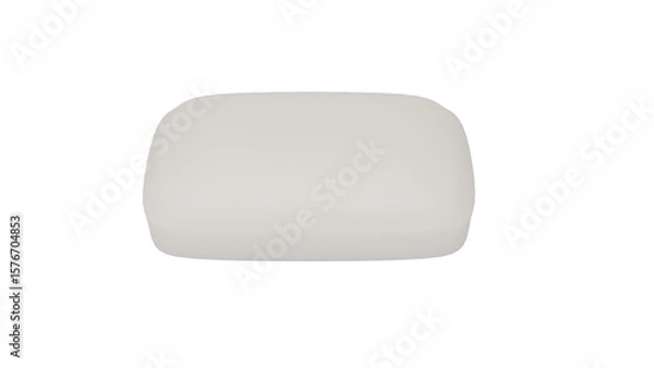 Fototapeta 3D Render a white object on a white background