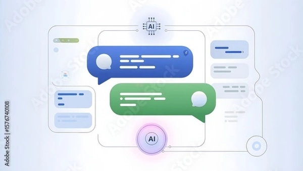 Obraz AI Chatbot Interface Conversation messages
