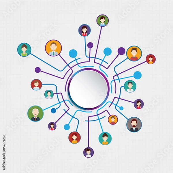 Obraz Połączenie Circle