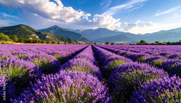 Obraz Lavender field at sunset (11)