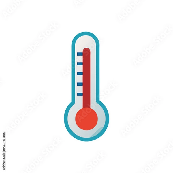 Fototapeta thermometer-icon---temperature-measurement-on-whit.svg