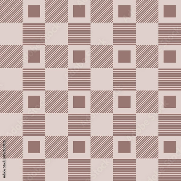 Obraz Geometric background. Brown seamless wallpaper