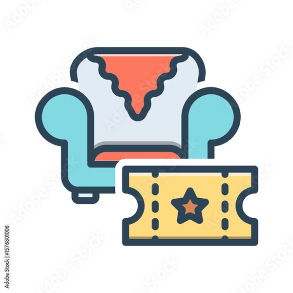 Fototapeta Vector color shadow icon for Platinum