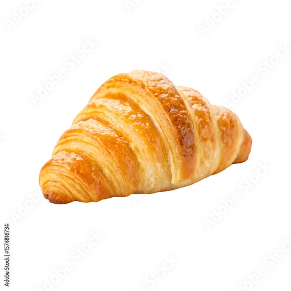 Obraz croissant isolated on white