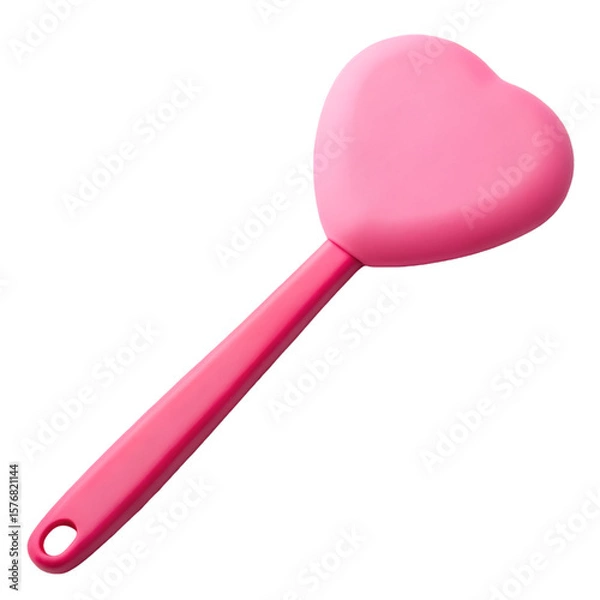 Obraz pink plastic spoon