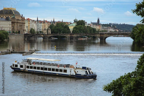 Obraz Widok na Wełtawę