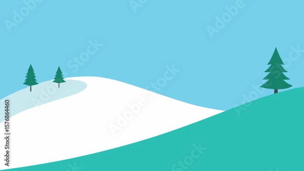 Obraz winter landscape with trees