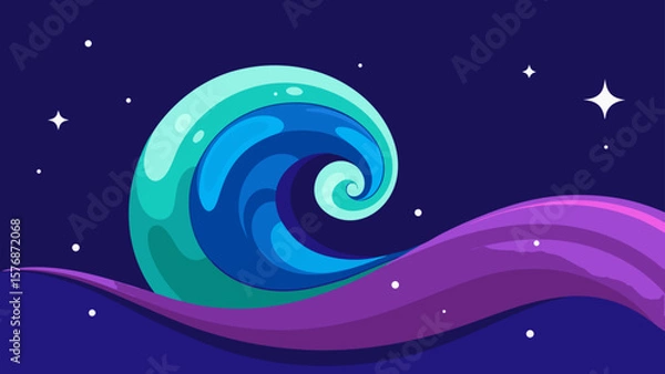 Obraz abstract background with stars