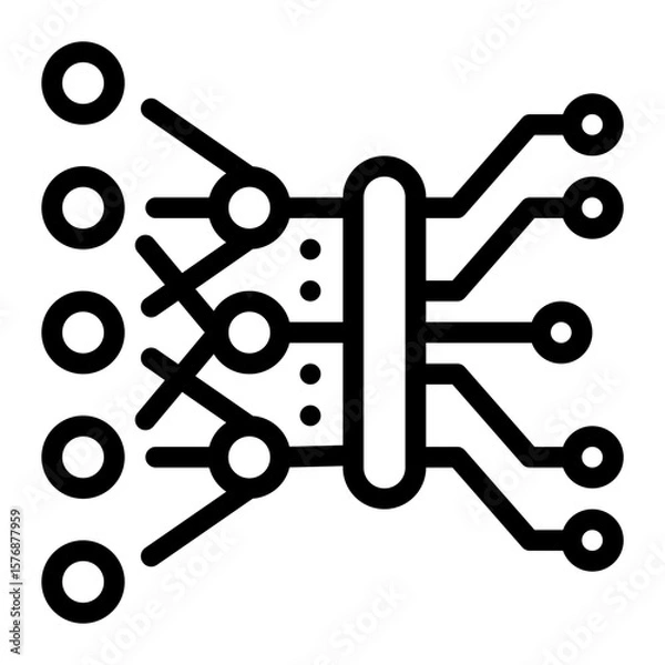 Fototapeta Deep learning icon