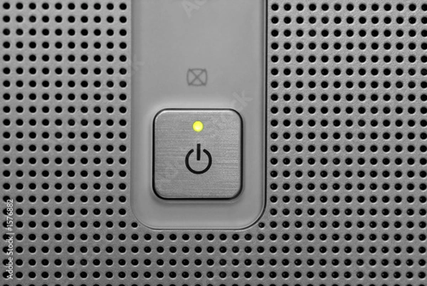 Obraz green light power button