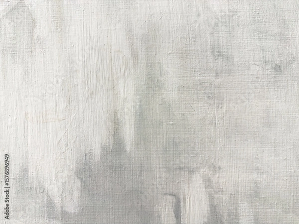 Obraz white brush strokes on gray background. high-resolution texture.