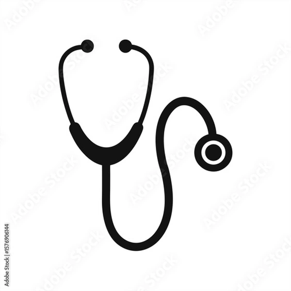 Fototapeta Stethoscope on transparent background for web and graphic design