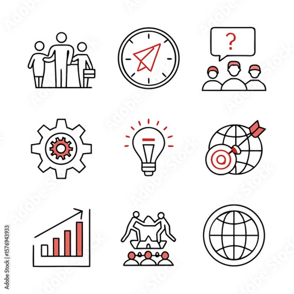 Obraz Cartoon Style Icon Set