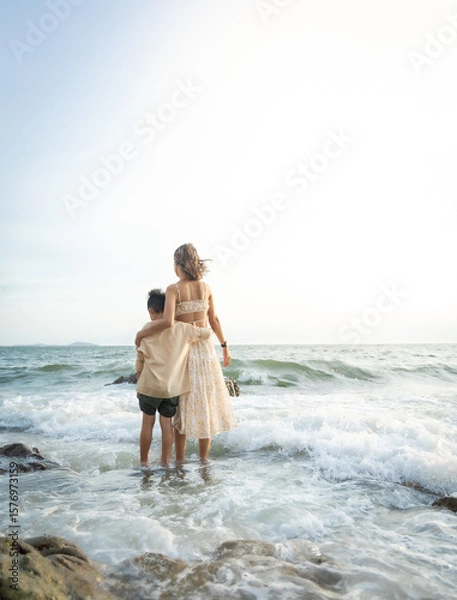 Obraz couple on the beach