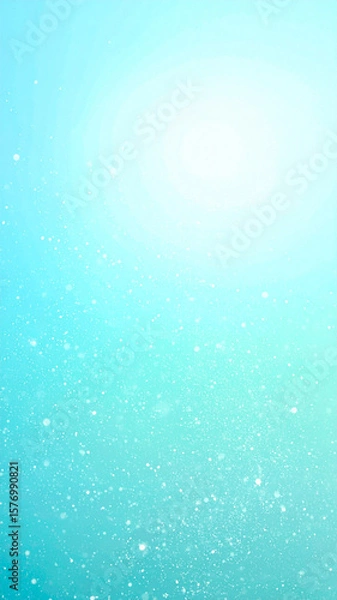 Obraz A minimalistic and dreamy background with a smooth gradient from soft aqua blue to white