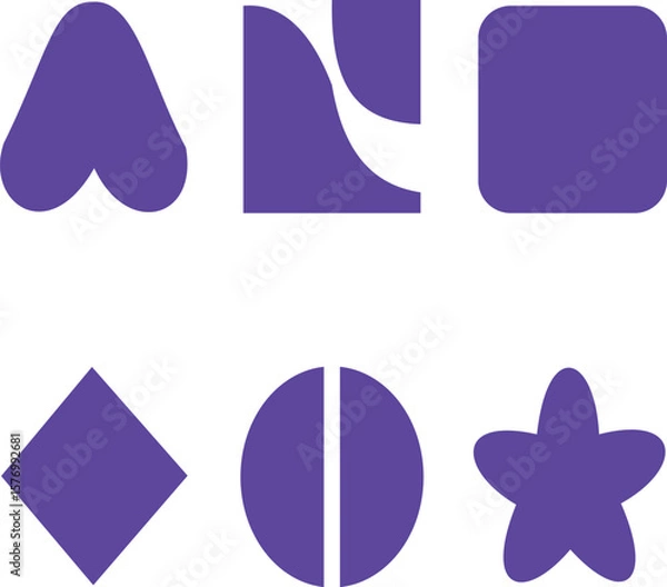 Obraz set of vector labels art 