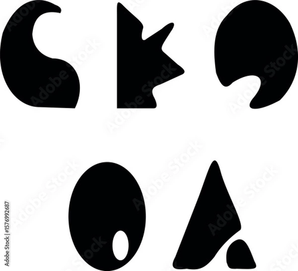 Obraz black and white cat art 