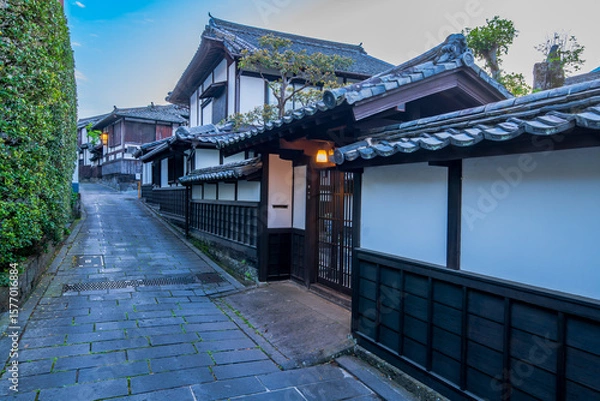 Obraz 大分県　臼杵　二王座の町並み