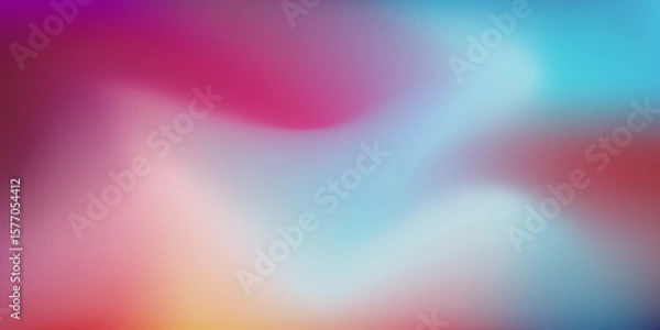 Obraz Modern Colorful Wavy Fluid Gradient Backdrop for Digital Design