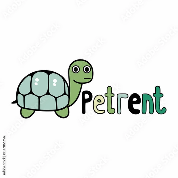 Fototapeta tortoise with a smile