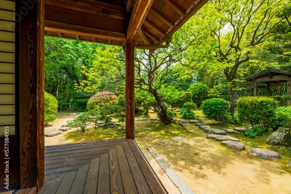 Obraz 大分県　杵築の町並み　磯矢邸