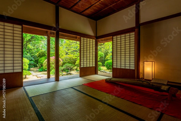 Obraz 大分県　杵築の町並み　磯矢邸