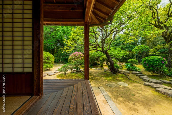 Obraz 大分県　杵築の町並み　磯矢邸