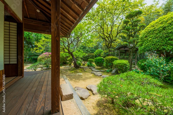 Obraz 大分県　杵築の町並み　磯矢邸