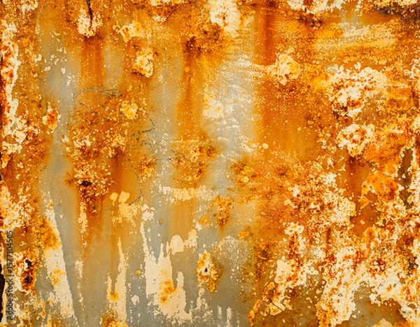 Obraz Rust iron rusty steel background old sheet brown orange color effect weathered wall floor rough pattern seamless dirty grounge metallic damaged rusted textured backdrop industrial material scratch.