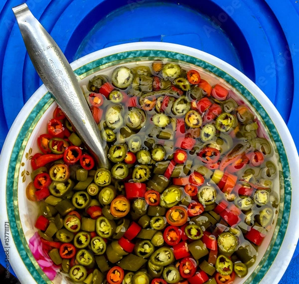 Obraz Red & Green Chili Peppers