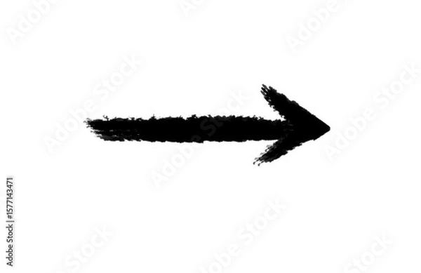 Obraz Arrow vector marker isolated mark hand draw. grunge