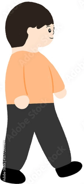 Obraz vector illustration of a boy