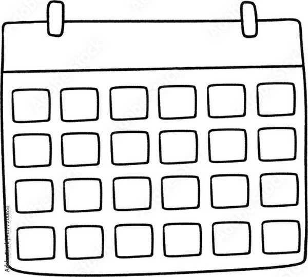 Obraz calendar icons set