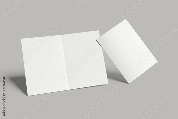 Obraz A5 Bifold Brochure Mockup