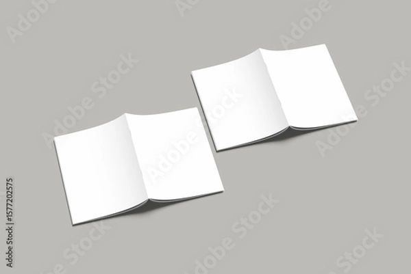 Obraz A4 Catalog isolated on grey background